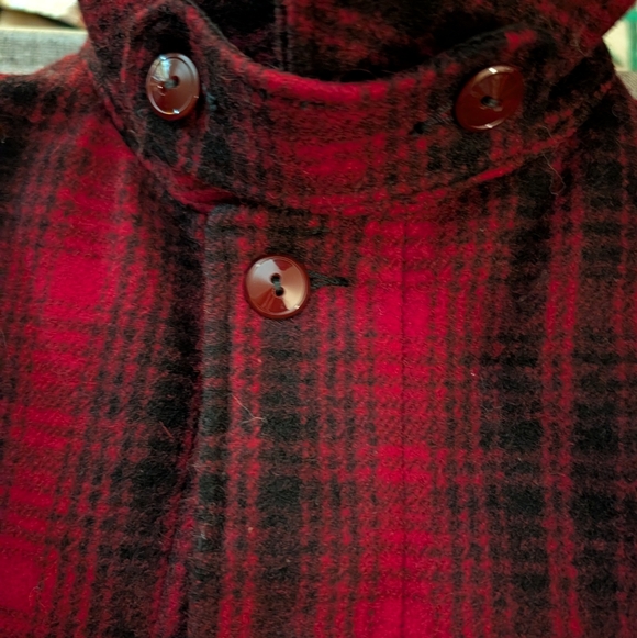 Vintage Men's Woolrich Red Buffalo Plaid Heavy Hunting Jacket Size 44 - Picture 8 of 8